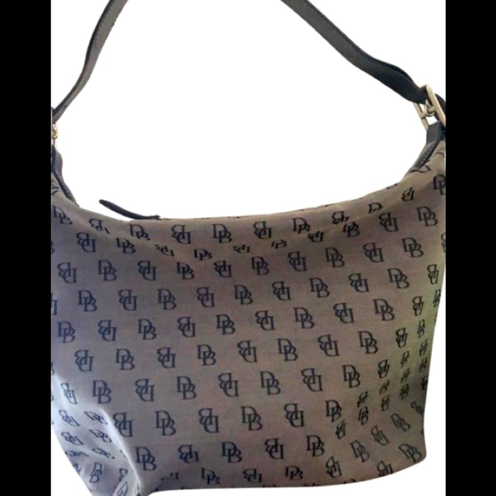 DOONEY & BOURKE Canvas Signature Hobo Bag